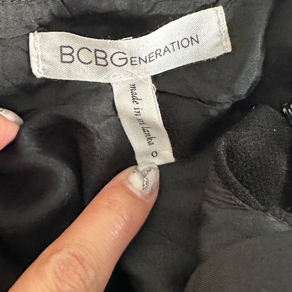 BCBGeneration Black Ruffle Mini Dress - Picture 6 of 6